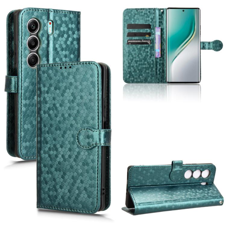 Honeycomb Dot Texture Leather Phone Case, For Tecno Pova Curve 5G, For Tecno Camon 40 Pro 4G / 5G, For Tecno Camon 40 Premier, For Tecno Camon 30s / 30s Pro