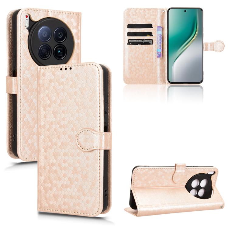 Honeycomb Dot Texture Leather Phone Case, For Tecno Pova Curve 5G, For Tecno Camon 40 Pro 4G / 5G, For Tecno Camon 40 Premier, For Tecno Camon 30s / 30s Pro