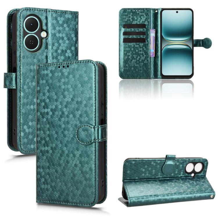 Honeycomb Dot Texture Leather Phone Case, For Tecno Spark 40 4G, For Tecno Pova 7 Ultra 5G, For Tecno Pova 7 4G, For Tecno Spark Go 2 4G