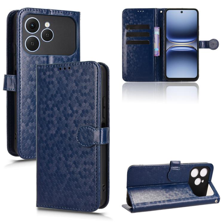 Honeycomb Dot Texture Leather Phone Case, For Tecno Spark 40 4G, For Tecno Pova 7 Ultra 5G, For Tecno Pova 7 4G, For Tecno Spark Go 2 4G