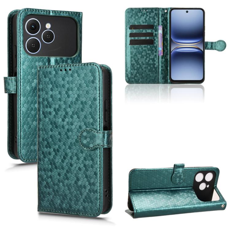 Honeycomb Dot Texture Leather Phone Case, For Tecno Spark 40 4G, For Tecno Pova 7 Ultra 5G, For Tecno Pova 7 4G, For Tecno Spark Go 2 4G