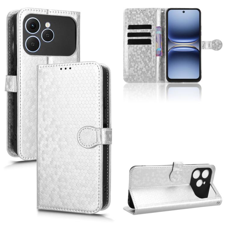Honeycomb Dot Texture Leather Phone Case, For Tecno Spark 40 4G, For Tecno Pova 7 Ultra 5G, For Tecno Pova 7 4G, For Tecno Spark Go 2 4G