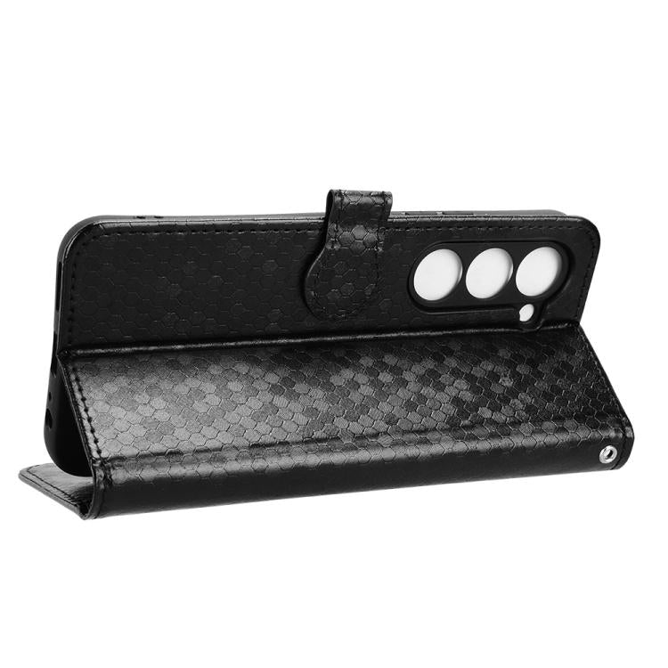 Honeycomb Dot Texture Leather Phone Case, For Tecno Spark 40 Pro 4G, For Tecno Spark 40 4G, For Tecno Pova 7 Ultra 5G, For Tecno Pova 7 4G