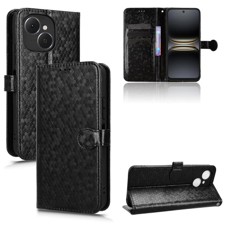 Honeycomb Dot Texture Leather Phone Case, For Tenco Spark Go 3, For Tenco Spark Slim 4G / Pova Slim 5G, For Tecno Spark 40C, For Tecno Pova 7 Pro 5G