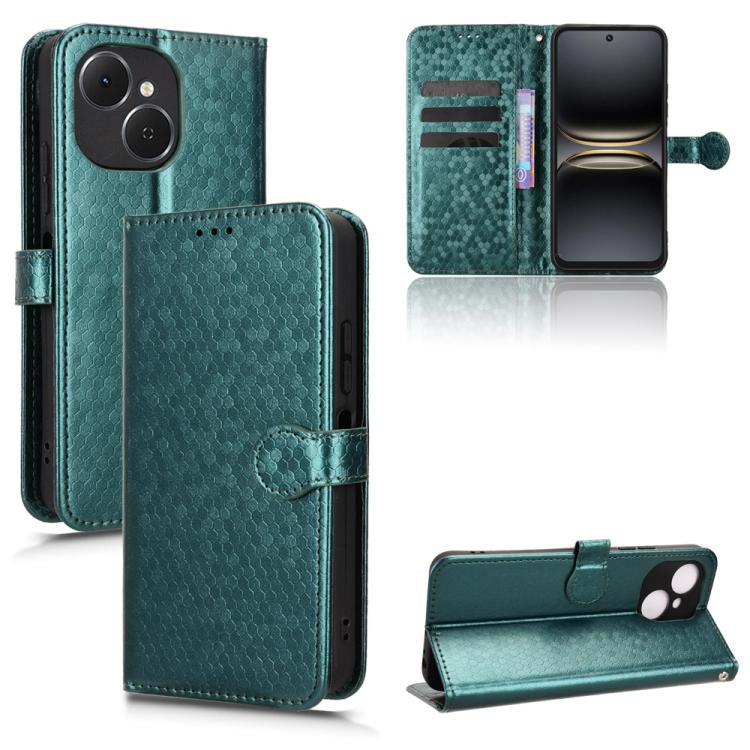 Honeycomb Dot Texture Leather Phone Case, For Tenco Spark Go 3, For Tenco Spark Slim 4G / Pova Slim 5G, For Tecno Spark 40C, For Tecno Pova 7 Pro 5G