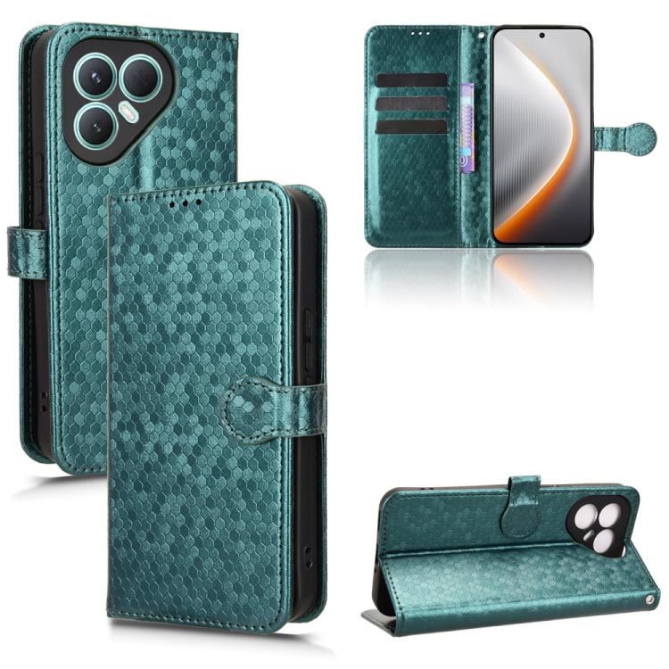 Honeycomb Dot Texture Leather Phone Case, For Tenco Spark Go 3, For Tenco Spark Slim 4G / Pova Slim 5G, For Tecno Spark 40C, For Tecno Pova 7 Pro 5G