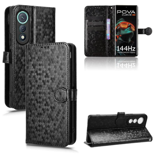 Honeycomb Dot Texture Leather Phone Case, For Tecno Pova Curve 5G, For Tecno Camon 40 Pro 4G / 5G, For Tecno Camon 40 Premier, For Tecno Camon 30s / 30s Pro