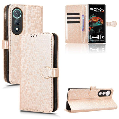 Honeycomb Dot Texture Leather Phone Case, For Tecno Pova Curve 5G, For Tecno Camon 40 Pro 4G / 5G, For Tecno Camon 40 Premier, For Tecno Camon 30s / 30s Pro