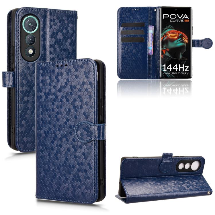 Honeycomb Dot Texture Leather Phone Case, For Tecno Pova Curve 5G, For Tecno Camon 40 Pro 4G / 5G, For Tecno Camon 40 Premier, For Tecno Camon 30s / 30s Pro