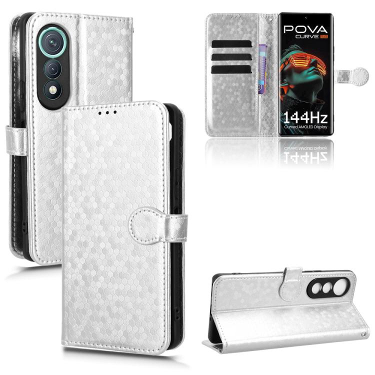 Honeycomb Dot Texture Leather Phone Case, For Tecno Pova Curve 5G, For Tecno Camon 40 Pro 4G / 5G, For Tecno Camon 40 Premier, For Tecno Camon 30s / 30s Pro