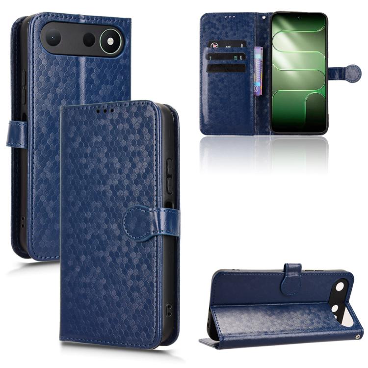 Honeycomb Dot Texture Leather Phone Case, For Tecno Spark 50 5G, For Tecno Pova Curve 2 5G, For Tecno Spark 50 4G, For Tecno Camon 50 Pro 4G