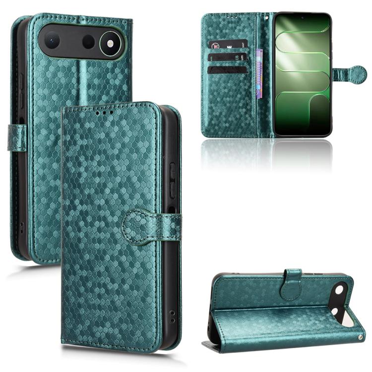 Honeycomb Dot Texture Leather Phone Case, For Tecno Spark 50 5G, For Tecno Pova Curve 2 5G, For Tecno Spark 50 4G, For Tecno Camon 50 Pro 4G