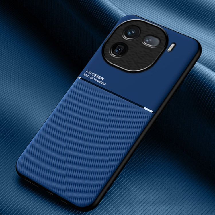 Classic Tilt Strip Grain Magnetic PC Hybrid TPU Phone Case, For vivo X100, For vivo iQOO 12, For vivo V29e, For vivo V29e Global, For vivo Y35+, For vivo S17
