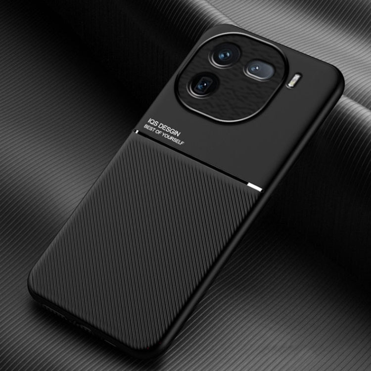 Classic Tilt Strip Grain Magnetic PC Hybrid TPU Phone Case, For vivo X100, For vivo iQOO 12, For vivo V29e, For vivo V29e Global, For vivo Y35+, For vivo S17