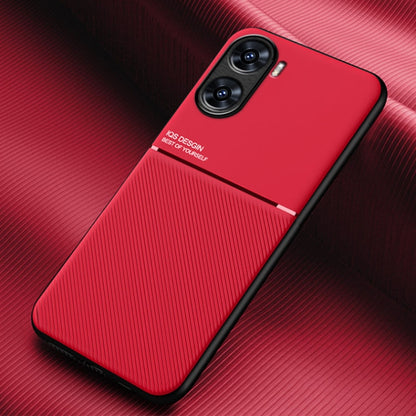 Classic Tilt Strip Grain Magnetic PC Hybrid TPU Phone Case, For vivo X100, For vivo iQOO 12, For vivo V29e, For vivo V29e Global, For vivo Y35+, For vivo S17