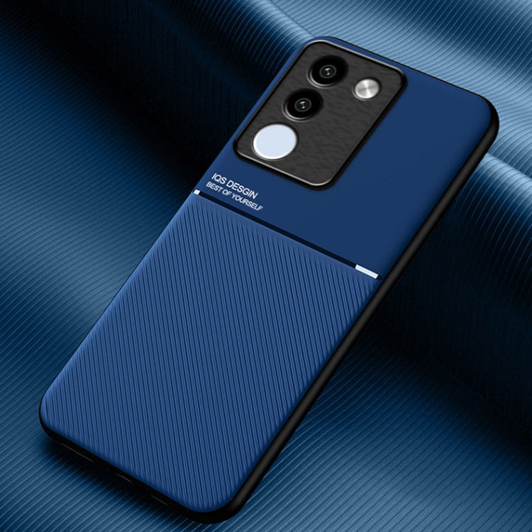 Classic Tilt Strip Grain Magnetic PC Hybrid TPU Phone Case, For vivo X100, For vivo iQOO 12, For vivo V29e, For vivo V29e Global, For vivo Y35+, For vivo S17
