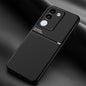 Classic Tilt Strip Grain Magnetic PC Hybrid TPU Phone Case, For vivo X100, For vivo iQOO 12, For vivo V29e, For vivo V29e Global, For vivo Y35+, For vivo S17