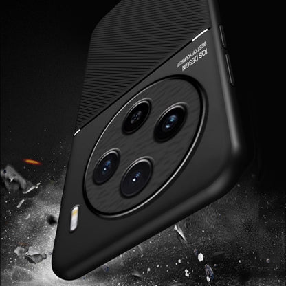 Classic Tilt Strip Grain Magnetic PC Hybrid TPU Phone Case, For vivo X100, For vivo iQOO 12, For vivo V29e, For vivo V29e Global, For vivo Y35+, For vivo S17