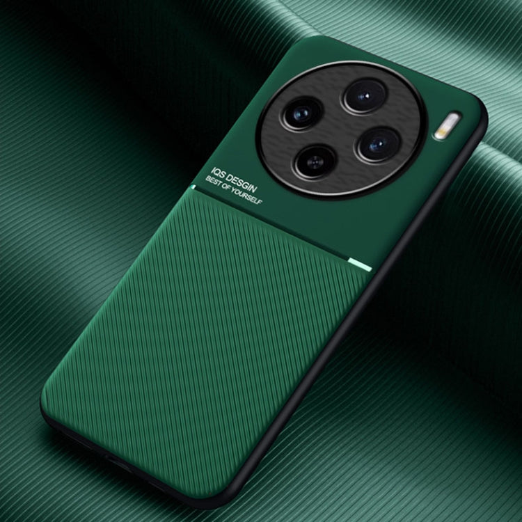 Classic Tilt Strip Grain Magnetic PC Hybrid TPU Phone Case, For vivo X100, For vivo iQOO 12, For vivo V29e, For vivo V29e Global, For vivo Y35+, For vivo S17