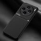 Classic Tilt Strip Grain Magnetic PC Hybrid TPU Phone Case, For vivo S18 Pro, For vivo S18, For vivo X100 Pro, For vivo X100, For vivo iQOO 12, For vivo V29e