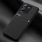 Classic Tilt Strip Grain Magnetic PC Hybrid TPU Phone Case, For vivo S17e, For vivo iQOO Neo8, For vivo Y78, For vivo Y78+, For vivo Y35 4G