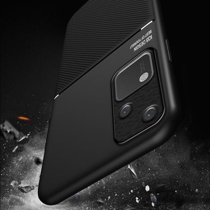 Classic Tilt Strip Grain Magnetic PC Hybrid TPU Phone Case