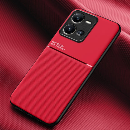 Classic Tilt Strip Grain Magnetic PC Hybrid TPU Phone Case, For vivo S17e, For vivo iQOO Neo8, For vivo Y78, For vivo Y78+, For vivo Y35 4G