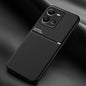 Classic Tilt Strip Grain Magnetic PC Hybrid TPU Phone Case, For vivo Y78, For vivo Y78+, For vivo Y35 4G