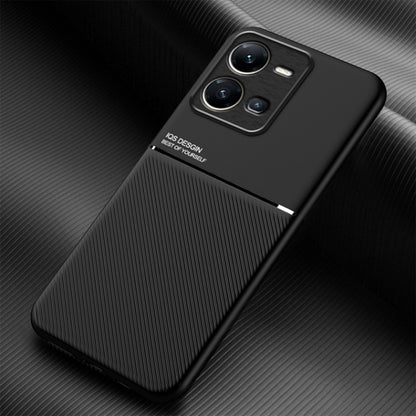 Classic Tilt Strip Grain Magnetic PC Hybrid TPU Phone Case, For vivo S17e, For vivo iQOO Neo8, For vivo Y78, For vivo Y78+, For vivo Y35 4G