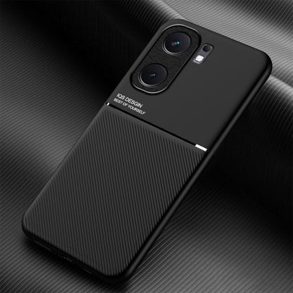 Classic Tilt Strip Grain Magnetic PC Hybrid TPU Phone Case