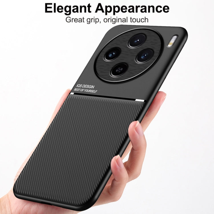 Classic Tilt Strip Grain Magnetic PC Hybrid TPU Phone Case, For vivo X100s, For vivo X100 Ultra, For vivo iQOO Z9x, For vivo iQOO Z9, For vivo Y100 5G IDN, For vivo iQOO Neo9