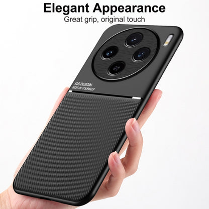 Classic Tilt Strip Grain Magnetic PC Hybrid TPU Phone Case, For vivo X100s, For vivo X100 Ultra, For vivo iQOO Z9x, For vivo iQOO Z9, For vivo Y100 5G IDN, For vivo iQOO Neo9