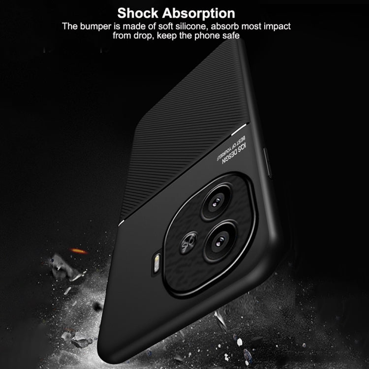 Classic Tilt Strip Grain Magnetic PC Hybrid TPU Phone Case, For vivo iQOO Z9, For vivo Y100 5G IDN, For vivo iQOO Neo9, For vivo S18 Pro, For vivo S18, For vivo X100 Pro