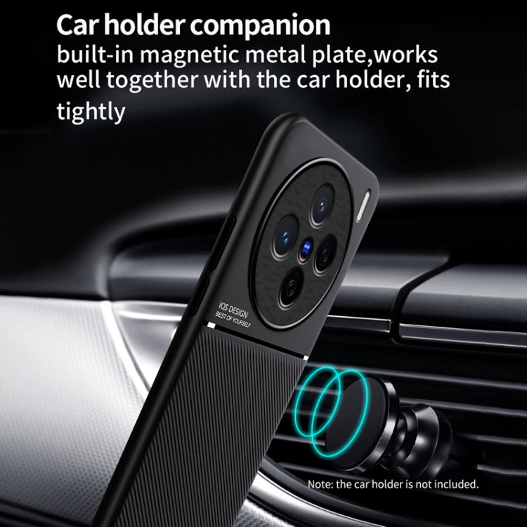 Classic Tilt Strip Grain Magnetic PC Hybrid TPU Phone Case, For vivo X200 Pro, For vivo Y300 Pro, For vivo V40 Lite, For vivo S19 Pro, For vivo S19, For vivo Y28 4G