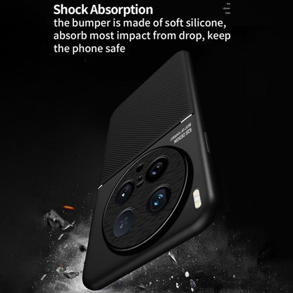 Classic Tilt Strip Grain Magnetic PC Hybrid TPU Phone Case