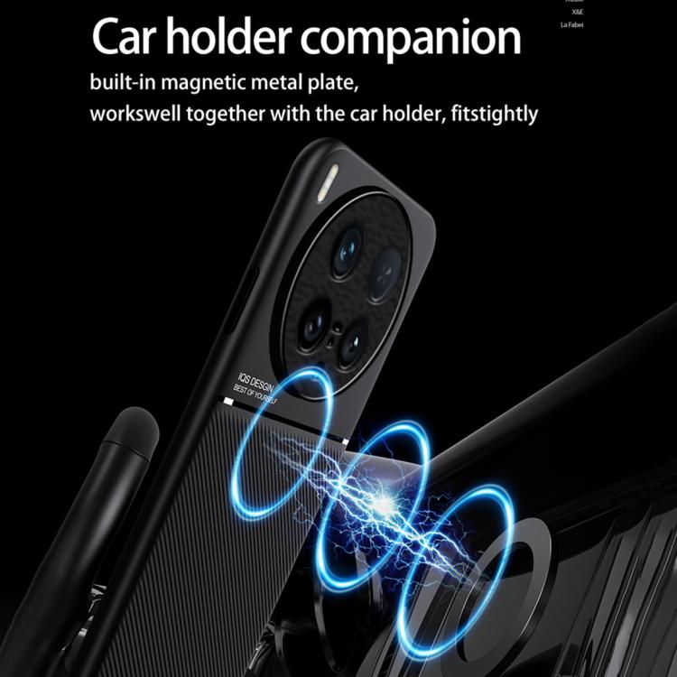 Classic Tilt Strip Grain Magnetic PC Hybrid TPU Phone Case