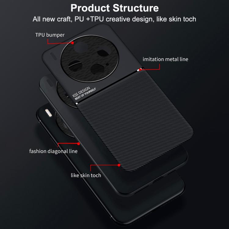 Classic Tilt Strip Grain Magnetic PC Hybrid TPU Phone Case, For vivo X300, For vivo V60 Lite 5G, For vivo V60 5G, For vivo X200s, For vivo X200 Ultra, For vivo S20