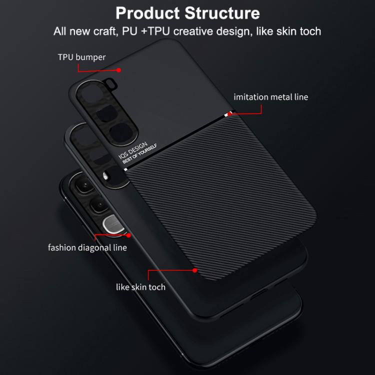 Classic Tilt Strip Grain Magnetic PC Hybrid TPU Phone Case, For vivo Y31 5G 2025 / Y21d 4G, For vivo iQOO 15, For vivo X300 Pro, For vivo X300, For vivo V60 Lite 5G, For vivo V60 5G