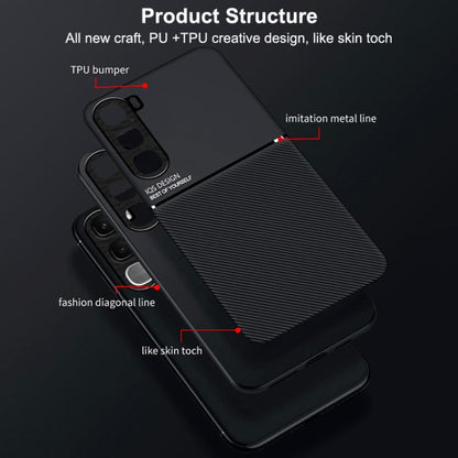 Classic Tilt Strip Grain Magnetic PC Hybrid TPU Phone Case, For vivo Y31 5G 2025 / Y21d 4G, For vivo iQOO 15, For vivo X300 Pro, For vivo X300, For vivo V60 Lite 5G, For vivo V60 5G