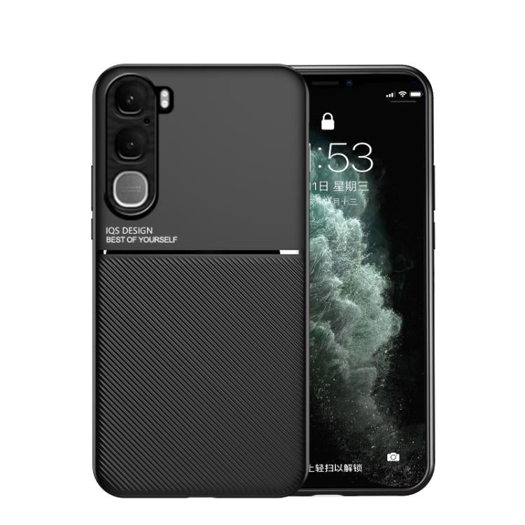 Classic Tilt Strip Grain Magnetic PC Hybrid TPU Phone Case, For vivo Y31 5G 2025 / Y21d 4G, For vivo iQOO 15, For vivo X300 Pro, For vivo X300, For vivo V60 Lite 5G, For vivo V60 5G