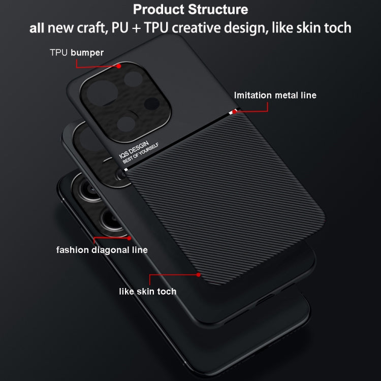 Classic Tilt Strip Grain Magnetic Shockproof PC + TPU Phone Case, Series 3