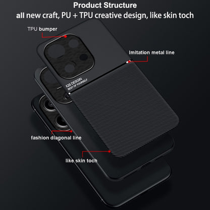 Classic Tilt Strip Grain Magnetic Shockproof PC + TPU Phone Case, Series 3