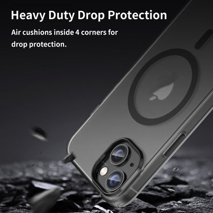 MagSafe Frosted Translucent TPU + PC Full Coverage Phone Case, For iPhone 14, For iPhone 14 Pro