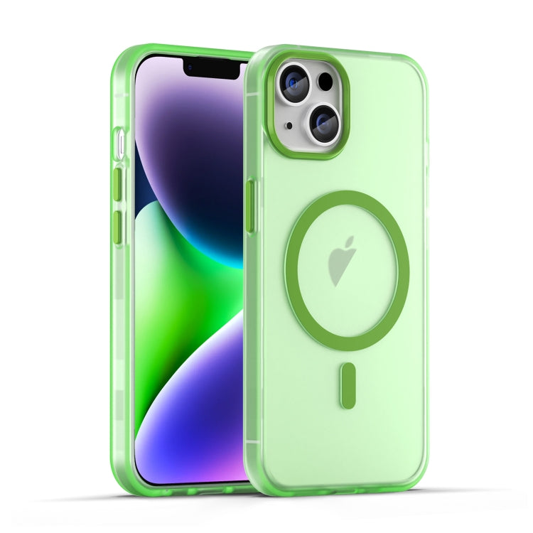 MagSafe Frosted Translucent TPU + PC Full Coverage Phone Case, For iPhone 15, For iPhone 14 Plus