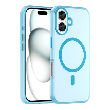 MagSafe Frosted Translucent TPU + PC Full Coverage Phone Case, For iPhone 16, For iPhone 15 Pro Max