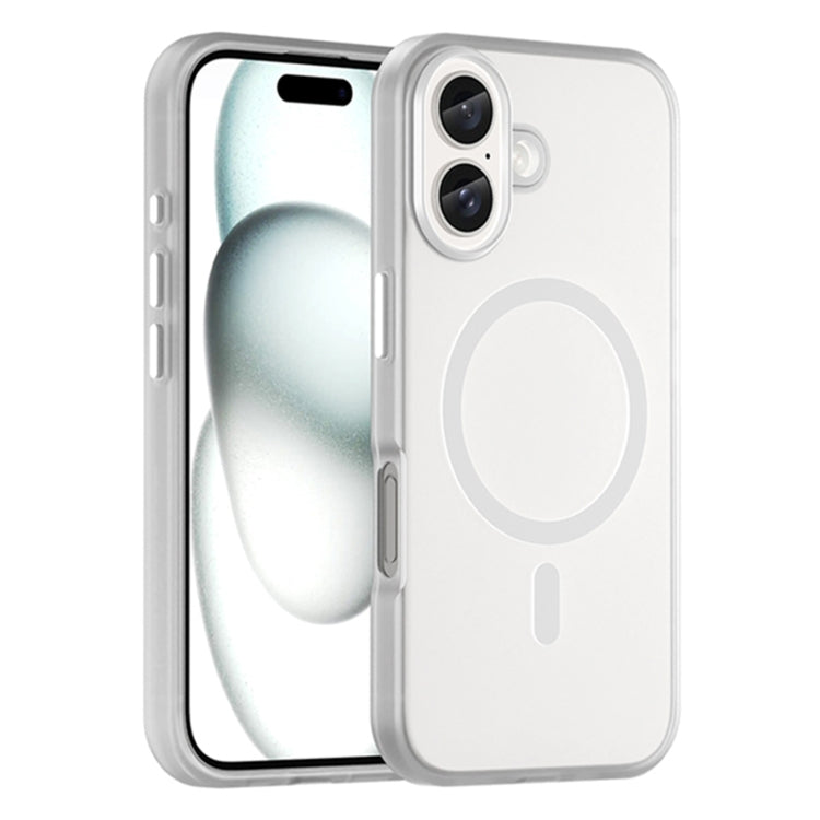 MagSafe Frosted Translucent TPU + PC Full Coverage Phone Case, For iPhone 16 Pro, For iPhone 16 Plus
