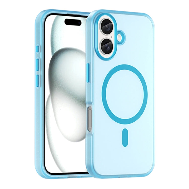 MagSafe Frosted Translucent TPU + PC Full Coverage Phone Case, For iPhone 16 Pro, For iPhone 16 Plus