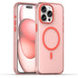 MagSafe Frosted Translucent TPU + PC Full Coverage Phone Case, For iPhone 16, For iPhone 15 Pro Max