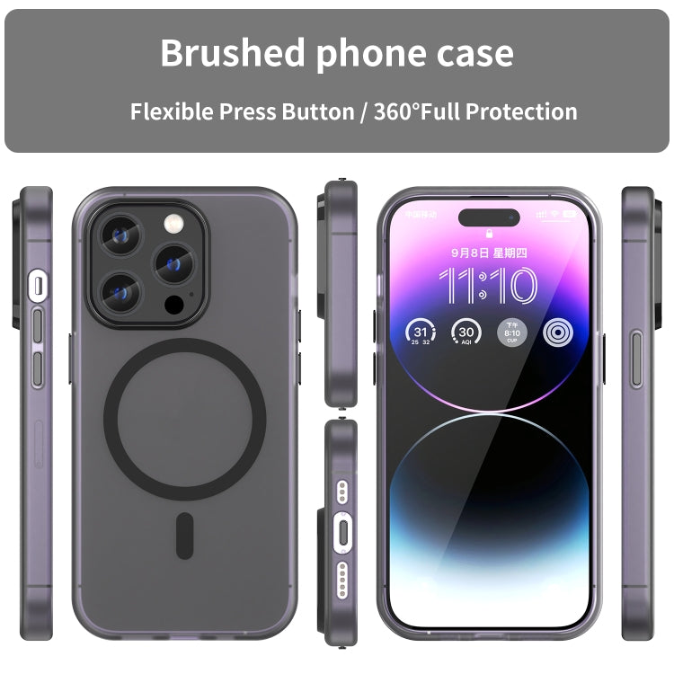 MagSafe Frosted Translucent TPU + PC Full Coverage Phone Case, For iPhone 14 Pro Max, For iPhone SE 2022 / 2020 / 8