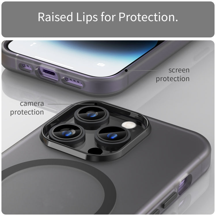 MagSafe Frosted Translucent TPU + PC Full Coverage Phone Case, For iPhone 14 Pro Max, For iPhone SE 2022 / 2020 / 8